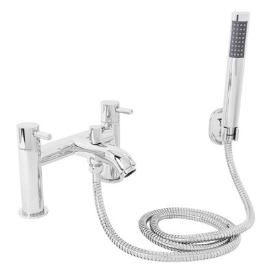 Rinse Bathrooms Designer Brass Bathroom Dual Twin Lever Action Bath ...