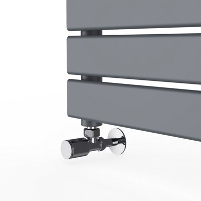 Rinse Bathrooms Electric Flat Panel Heated Towel Rail Sand Grey Bathroom Ladder Radiator Warmer 650x400mm 400W
