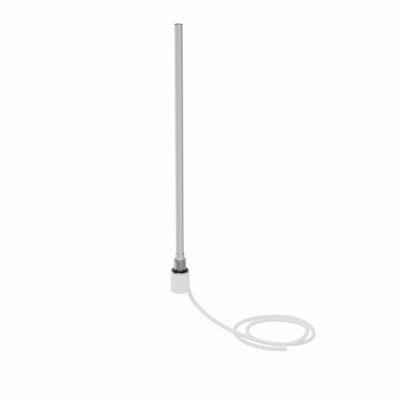Rinse Bathrooms Electric Flat Panel Heated Towel Rail White Bathroom Ladder Radiator Warmer 650x400mm 400W