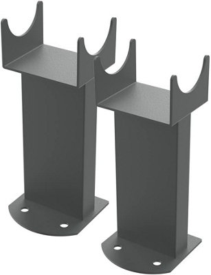 Rinse Bathrooms Floor Mounting Brackets for Flat Panel Column Radiator 2PC/Set (Anthracite)