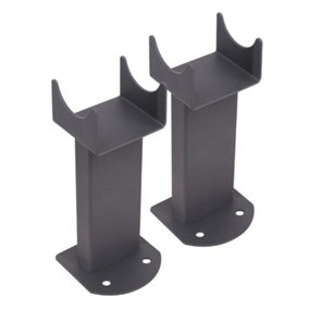 Rinse Bathrooms Floor Mounting Brackets for Oval Column Radiator 2PC/Set Anthracite