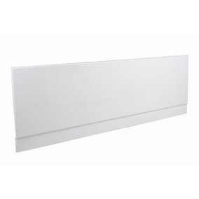 Rinse Bathrooms Gloss White 1800mm Wood Front Bath Panel