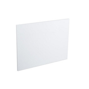 Rinse Bathrooms Gloss White 700mm MDF L Shape Shower Bath End Panel