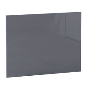 Rinse Bathrooms L Shape Modern Bathroom 700mm MDF Shower Bath End Panel Gloss Grey