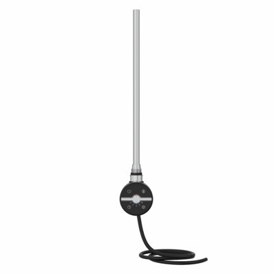 Rinse Bathrooms Touch Screen Thermostatic Electric Heating Element with Timer LCD Display Black 300W