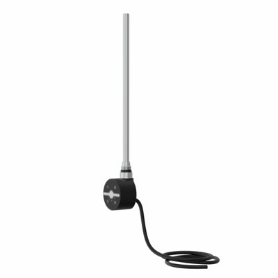 Rinse Bathrooms Touch Screen Thermostatic Electric Heating Element with Timer LCD Display Black 300W