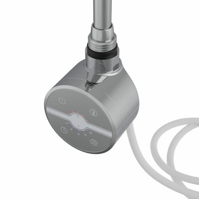 Rinse Bathrooms Touch Screen Thermostatic Electric Heating Element with Timer LCD Display Chrome 300W