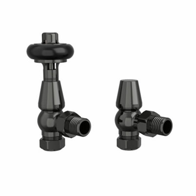 Rinse Bathrooms Traditional Angled TRV Thermostatic Radiator Valves ...