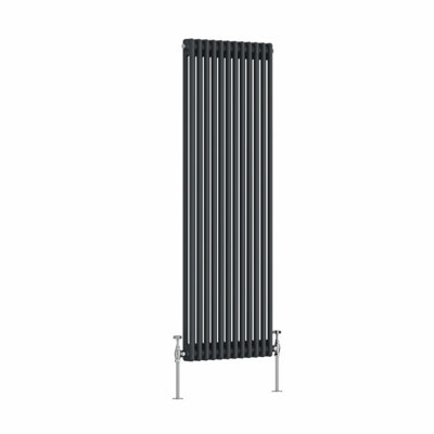 NRG 1800 X 560mm Black Radiator Traditional 3 Column Vertical Central Heating Cast Iron Rads