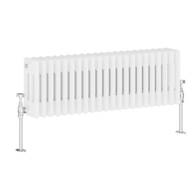 Rinse Bathrooms Traditional Radiator Triple Column White Horizontal ...
