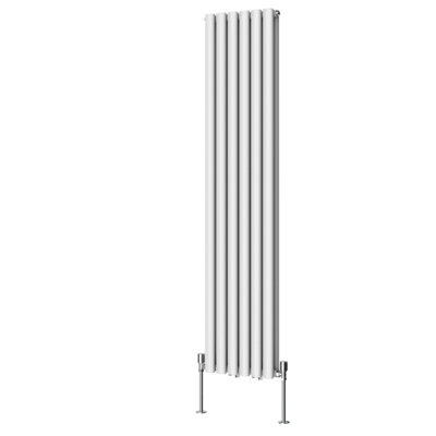 Rinse Bathrooms Vertical Designer Oval Column Radiator Tall Radiators ...