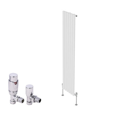 Rinse Bathrooms Vertical Designer Oval Column Radiator Tall Radiators ...