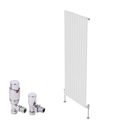 Rinse Bathrooms Vertical Designer Oval Column Radiator Tall Radiators ...