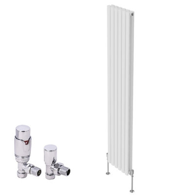 Rinse Bathrooms Vertical Designer Oval Column Radiator Tall Radiators ...