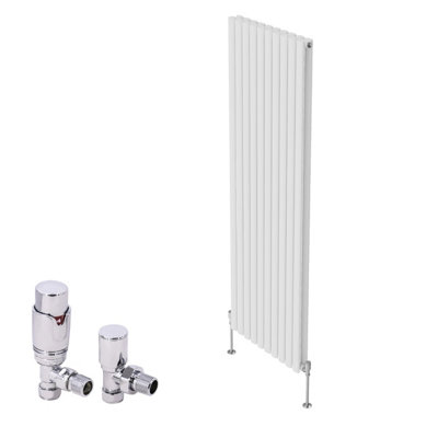 Rinse Bathrooms Vertical Designer Oval Column Radiator Tall Radiators ...