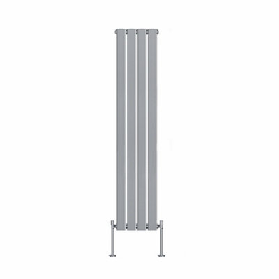Rinse Bathrooms Vertical Radiators 1600x272mm Flat Panel Column Designer Radiator Chrome Single Radiators Central Heating