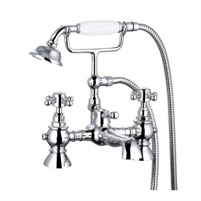 Rinse Bathrooms Victoria Bath Handheld Bathroom Shower Taps Ceramic Dual Lever