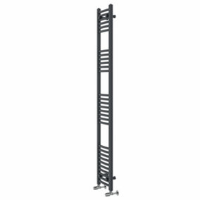 Rinse Curved Bathroom Heated Towel Rail Ladder Radiator Anthracite 1800x300mm