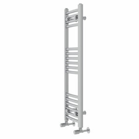 Rinse Curved Bathroom Heated Towel Rail Ladder Radiator Chrome 1000x300mm