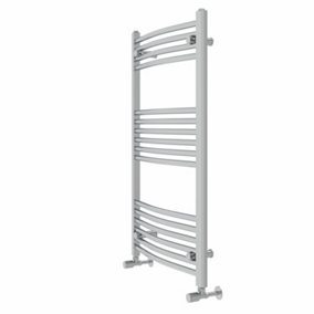 Rinse Curved Bathroom Heated Towel Rail Ladder Radiator Chrome 1000x600mm