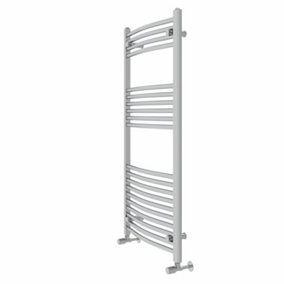 Rinse Curved Bathroom Heated Towel Rail Ladder Radiator Chrome 1200x600mm