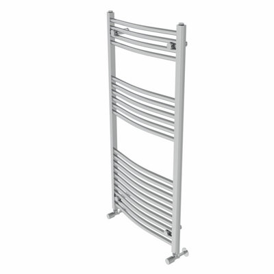 Rinse Curved Bathroom Heated Towel Rail Ladder Radiator Chrome 1200x600mm