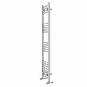 Rinse Curved Bathroom Heated Towel Rail Ladder Radiator Chrome 1400x300mm