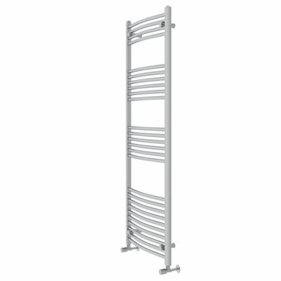 Rinse Curved Bathroom Heated Towel Rail Ladder Radiator Chrome 1600x600mm