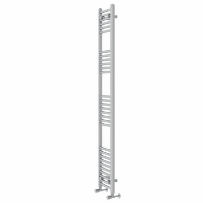 Rinse Curved Bathroom Heated Towel Rail Ladder Radiator Chrome 1800x300mm