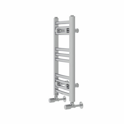 Rinse Curved Bathroom Heated Towel Rail Ladder Radiator Chrome 600x300mm