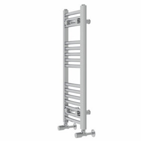 Rinse Curved Bathroom Heated Towel Rail Ladder Radiator Chrome 800x300mm