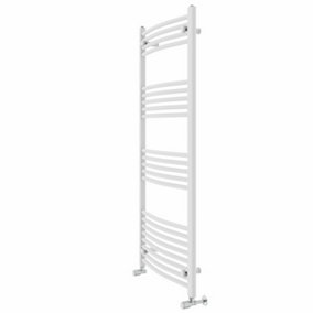 Rinse Curved Bathroom Heated Towel Rail Ladder Radiator White 1400x600mm