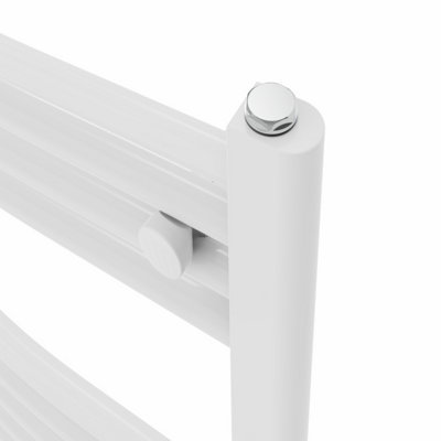 Rinse Curved Bathroom Heated Towel Rail Ladder Radiator White 1600x600mm