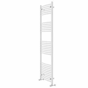 Rinse Curved Bathroom Heated Towel Rail Ladder Radiator White 1800x600mm