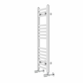 Rinse Curved Bathroom Heated Towel Rail Ladder Radiator White 800x300mm