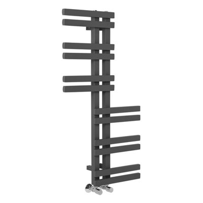 Rinse Designer Bathroom Heated Towel Rail Warmer Reversible Radiator 1000 x 550mm Anthracite for Bathroom & Kitchen Price Comparisons | Compare The Build