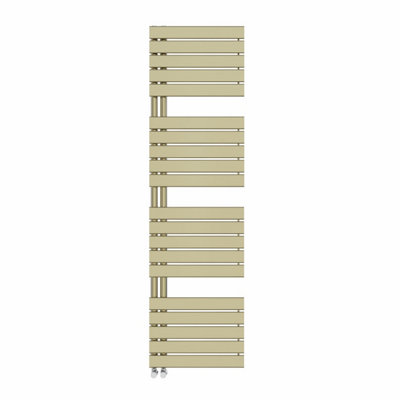 Rinse Designer Heated Towel Rail Bathroom Ladder Radiator Warmer Central Heating Rads Flat Panel Brushed Brass 1800x500mm