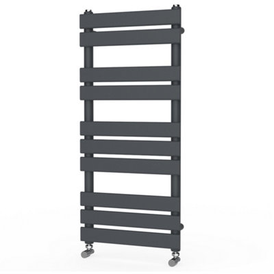 Rinse Flat Panel Anthracite Towel Radiator Bathroom Heated Towel Rail 1000x450mm