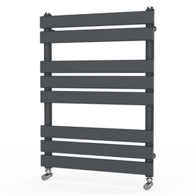 Rinse Flat Panel Anthracite Towel Radiator Bathroom Heated Towel Rail ...