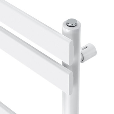 Rinse Flat Panel Bathroom Heated Towel Rail Ladder Radiator Warmer -1600x600mm White
