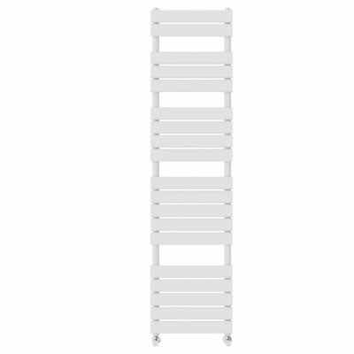 Rinse Flat Panel Bathroom Heated Towel Rail Ladder Radiator Warmer -1800x450mm White