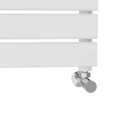 Rinse Flat Panel Bathroom Heated Towel Rail Ladder Radiator Warmer -1800x600mm White