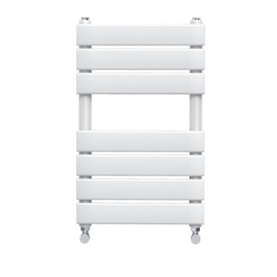 Rinse Flat Panel Bathroom Heated Towel Rail Ladder Radiator Warmer -650x400mm White