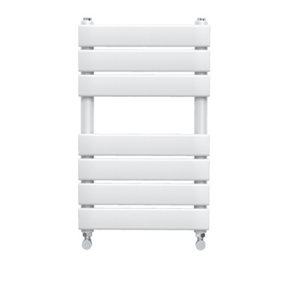 Rinse Flat Panel Bathroom Heated Towel Rail Ladder Radiator Warmer -650x400mm White