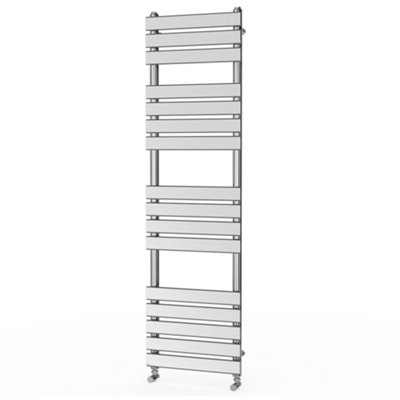 Rinse Flat Panel Chrome Towel Radiator Bathroom Heated Towel Rail 1600x450mm