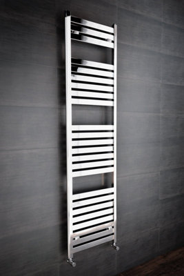 Rinse Flat Panel Chrome Towel Radiator Bathroom Heated Towel Rail 1800x500mm