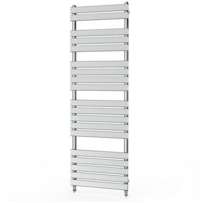 Rinse Flat Panel Chrome Towel Radiator Bathroom Heated Towel Rail 1800x600mm