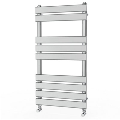 Rinse Flat Panel Chrome Towel Radiator Bathroom Heated Towel Rail 950x500mm