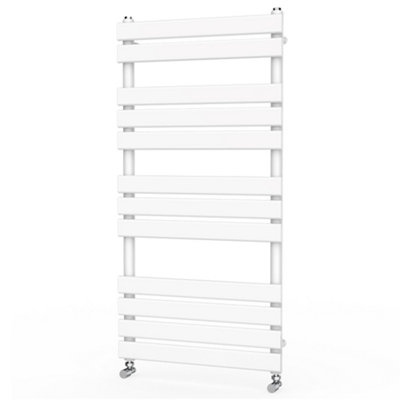 Rinse Flat Panel White Towel Radiator Bathroom Heated Towel Rail 1200x600mm