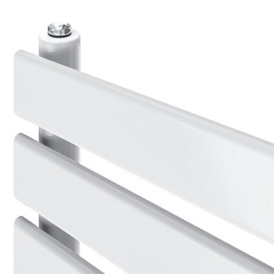 Rinse Flat Panel White Towel Radiator Bathroom Heated Towel Rail 650x400mm